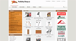 Desktop Screenshot of podlahyshop.cz